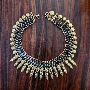 BCBGMaxAzria Black and Gold Necklace